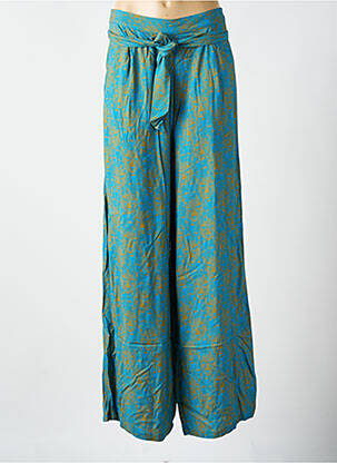 Pantalon larg albastru ZILCH femeie