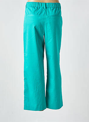 Pantalon larg țesătură crep mărime normală verde CREAM femeie