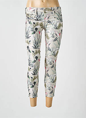 Blugi skinny elasticitate talie joasă verde FREEMAN T.PORTER femeie