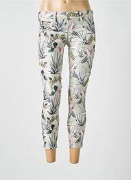 Blugi skinny elasticitate talie joasă verde FREEMAN T.PORTER femeie
