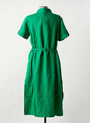 Rochie lungă mâneci scurte mâneci scurte verde ZILCH femeie