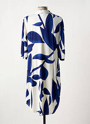 Rochie midi mâneci 3/4 mâneci 3/4 albastru K-DESIGN femeie