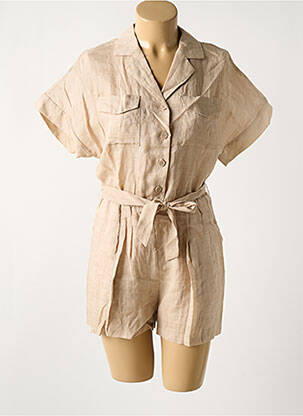 Salopetă scurtă bej THE KORNER femeie