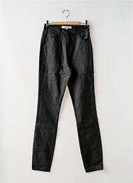 Pantalon slim talie înaltă talie înaltă negru BROADWAY femeie
