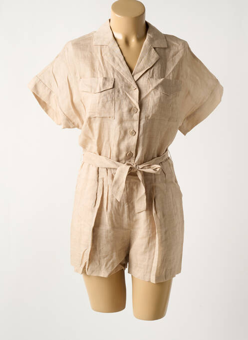 Salopetă scurtă bej THE KORNER femeie