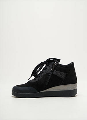 Adidași toc platformă toc de 4 la 6 cm negru ARA femeie