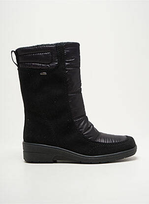 Botine/ghete țesătură satinată toc de 4 la 6 cm negru JENNY ARA femeie