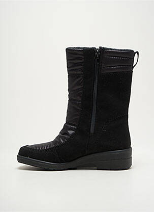Botine/ghete țesătură satinată toc de 4 la 6 cm negru JENNY ARA femeie