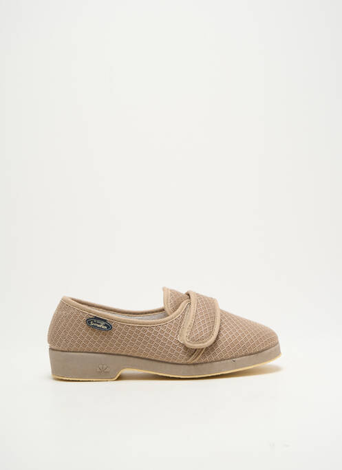 Papuci/Pantofi de casă bej SEMELFLEX femeie