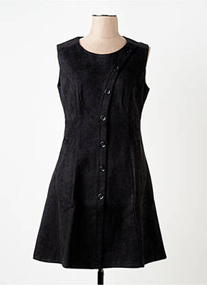 Rochie midi fără mâneci fără mâneci negru S.QUISE femeie