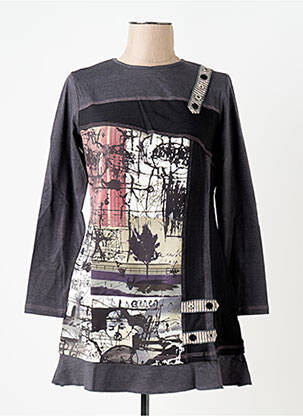 Tunică mâneci lungi gri S.QUISE femeie