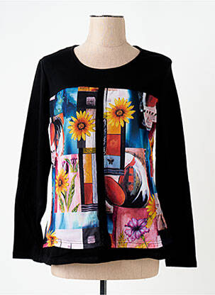Tricou mâneci lungi mâneci lungi negru S.QUISE femeie