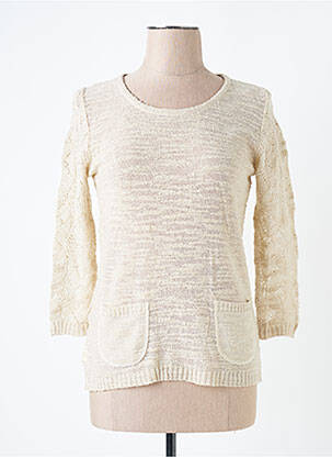 Pulover bej DUGER femeie