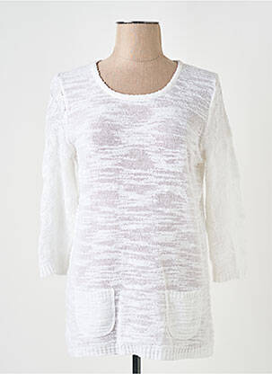 Pulover alb DUGER femeie