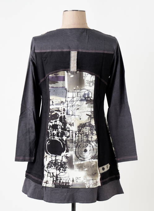 Tunică mâneci lungi gri S.QUISE femeie