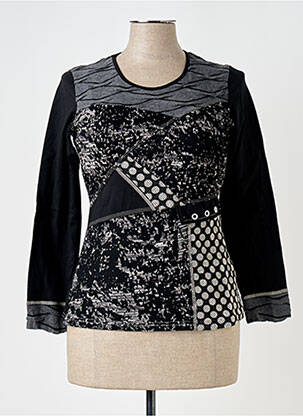 Pulover negru QUATRE VINGT JOURS femeie