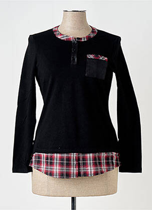 Tricou mâneci lungi mâneci lungi negru S.QUISE femeie