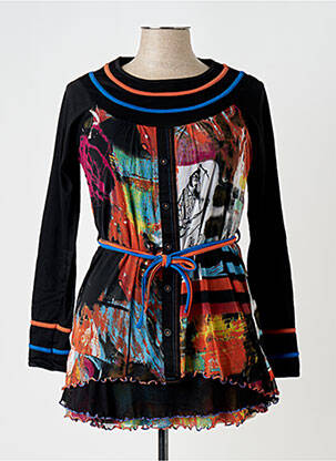 Tunică mâneci lungi negru S.QUISE femeie