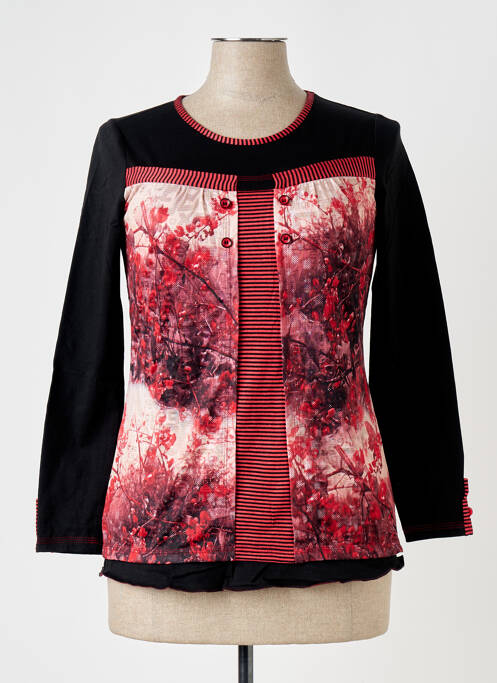 Tricou negru QUATRE VINGT JOURS femeie