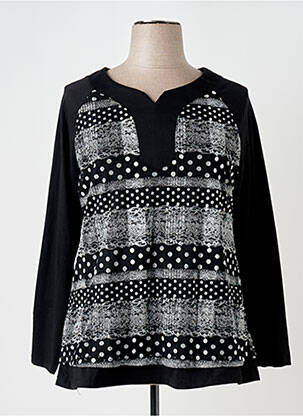 Tunică mâneci lungi negru S.QUISE femeie