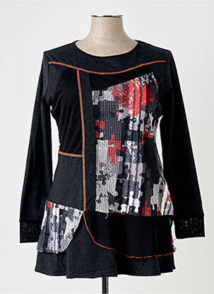 Tunică mâneci lungi gri L.S MODE femeie