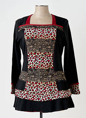 Tunică mâneci lungi negru S.QUISE femeie