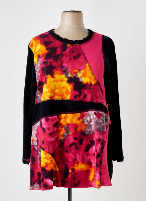 Pulover tunică elasticitate mâneci lungi negru S.QUISE femme