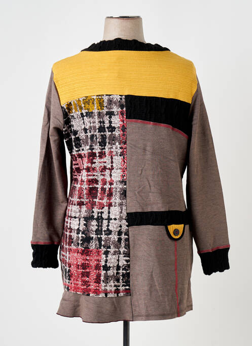 Tunică mâneci lungi maro S.QUISE femeie