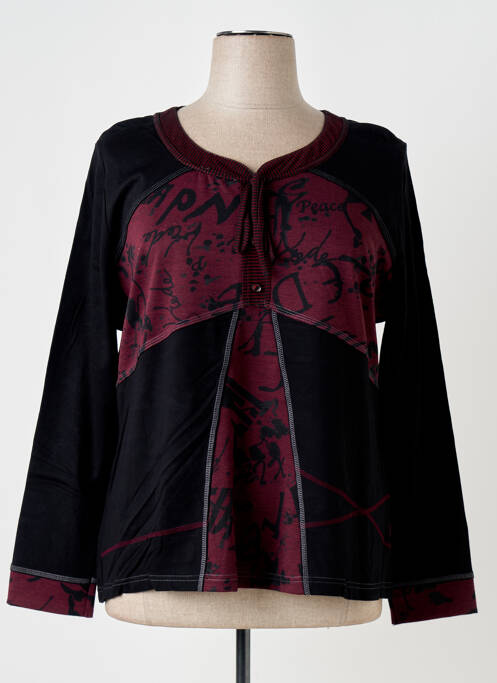 Tricou negru QUATRE VINGT JOURS femeie