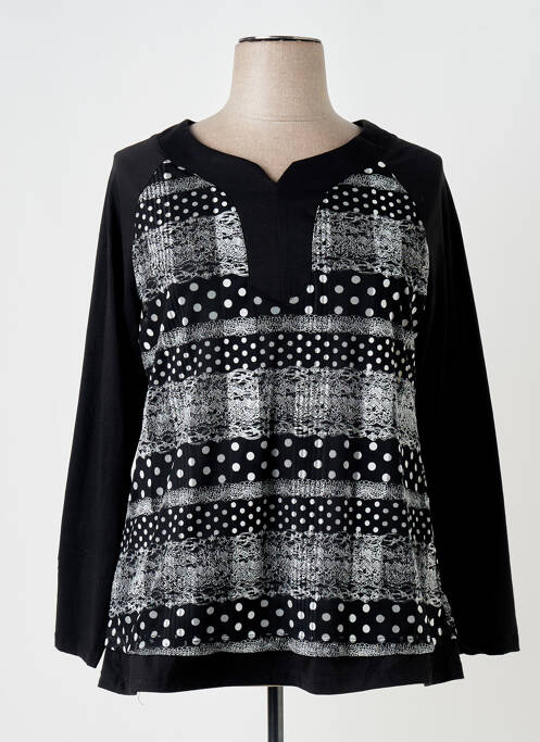 Tunică mâneci lungi negru S.QUISE femeie