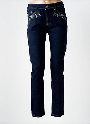 Blugi cu croială slim albastru X-MAX femeie