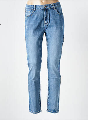 Blugi cu croială slim albastru X-MAX femeie