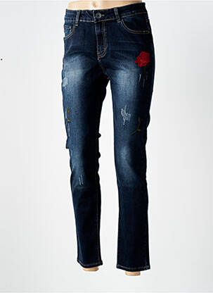 Blugi cu croială slim albastru X-MAX femeie