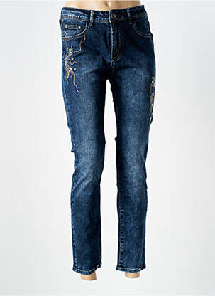 Blugi cu croială slim albastru X-MAX femeie