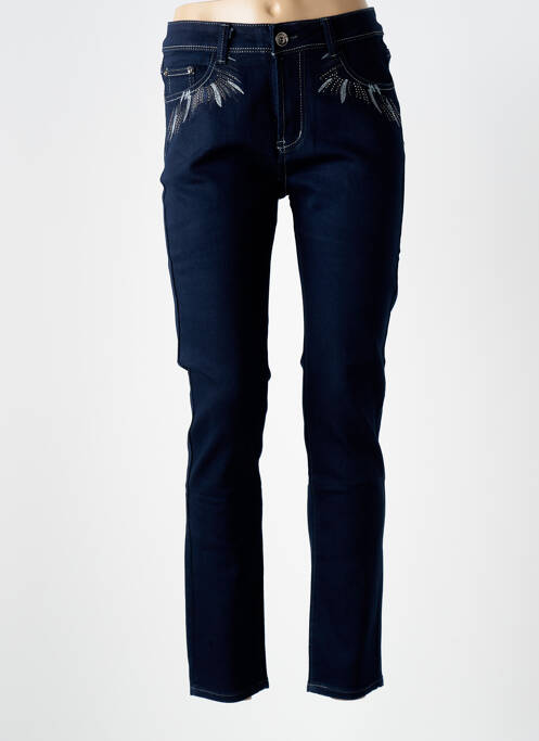 Blugi cu croială slim albastru X-MAX femeie