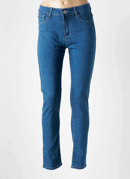 Blugi cu croială slim albastru X-MAX femeie