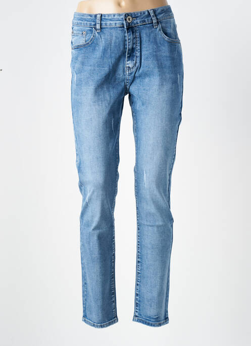 Blugi cu croială slim albastru X-MAX femeie