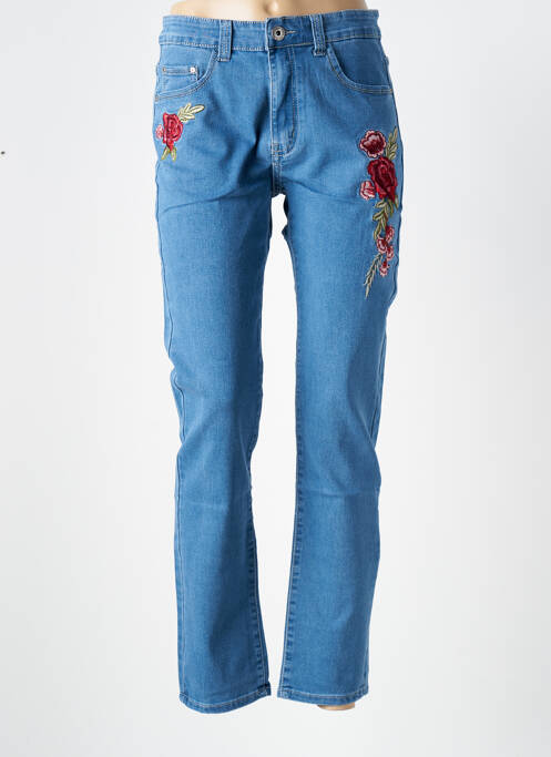 Blugi cu croială slim elasticitate mărime normală albastru X-MAX femme