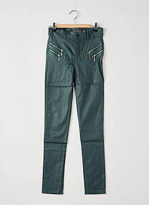 Pantalon slim țesătură acoperită mărime normală verde X-MAX femeie