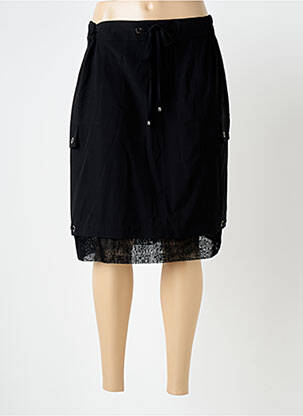 Fustă midi negru S.QUISE femeie