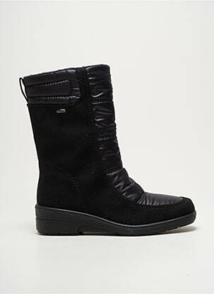 Botine/ghete țesătură satinată toc de 4 la 6 cm negru JENNY ARA femeie