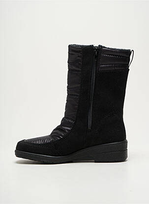 Botine/ghete țesătură satinată toc de 4 la 6 cm negru JENNY ARA femeie