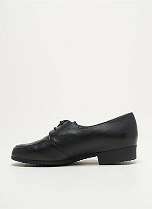 Derby-uri țesătură satinată toc plat până la 3 cm negru ARTIKA SOFT femeie