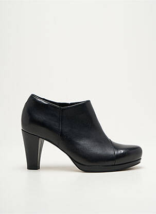 Botine/ghete material neted toc de 4 la 6 cm negru CLARKS femeie