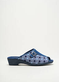 Papuci/pantofi de casă toc de 4 la 6 cm albastru SEMELFLEX femme