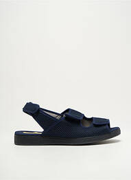 Papuci/pantofi de casă țesătură satinată vârf deschis albastru SEMELFLEX unisex