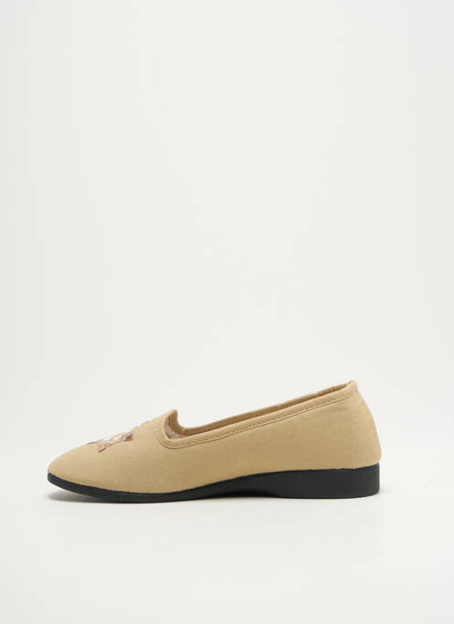 Papuci/Pantofi de casă bej SEMELFLEX femeie