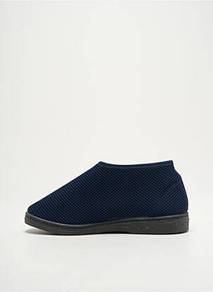 Papuci/pantofi de casă închidere cu arici vârf rotund albastru FARGEOT unisex