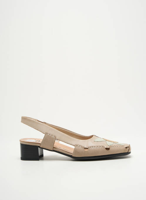 Sandale/Pantofi decupați bej LUXAT femeie