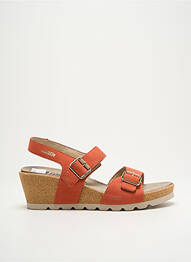 Sandale/pantofi decupați toc platformă toc de 4 la 6 cm portocaliu MOBILS femme